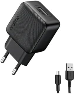 اورايمو محول حائط ذكي سريع الشحن مع كابل نوع سي، شاحن USB عالي الكفاءة، محول طاقة صغير وآمن للهواتف الذكية والتابلت - اسود OCW-1112CE