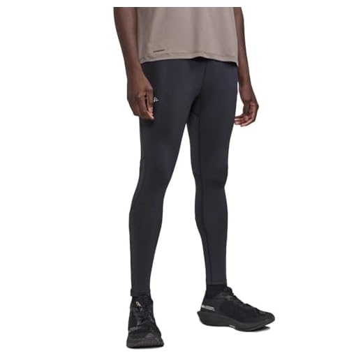 Craft ADV Essence Zip Tights 2 M | Trainingshose Herren L | Black | optimale Belüftung und Temperaturmanagement | Verstellbarer Bund | Reißverschlüssen an den Beinen | Activewear für Herren