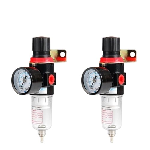 Unidad de tratamiento de aire AFR-2000 con filtro para compresor y manómetro PC-10MM