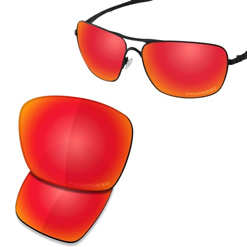 Image of SAUCER Premium Replacement Lenses & Nosepads for Oakley Plaintiff Squared OO4063 Sunglasses