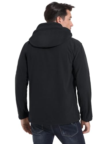 Image of CRYSULLY Men's Tactical Hoodies Jacket Warm Winter Fleece Jacket