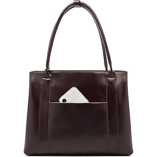 Image of LAORENTOU Women Crossbody Handbags Genuine Leather Satchel Handbags for Women Top-handle Shoulder Tote Purses