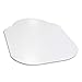 Evolve Modern Shape 36"x 48" Clear Office Chair Mat With Lip For Low Pile Carpet, Made in the USA By Dimex, Phthalate Free, C515001G