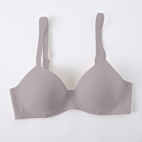 Sujetador deportivo liso y fino OBASDFD ideal para oficina y paseos activos en gris 2