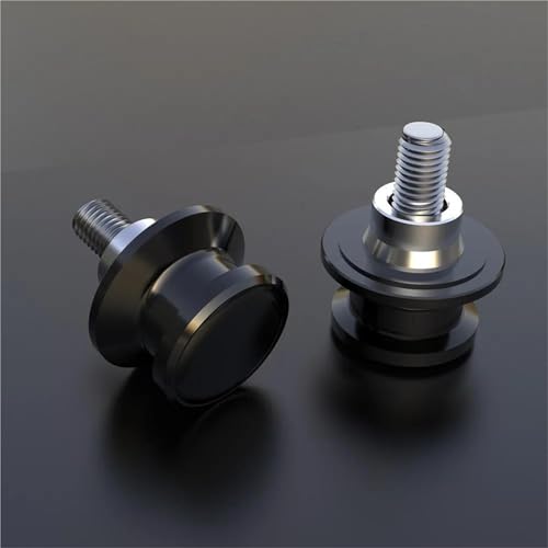 Carretes de basculante M6 de aluminio anodizado negro para la serie Kawasaki W800 SE