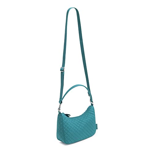 Image of Vera Bradley Women's Cotton Frannie Crescent Crossbody Purse