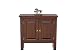 Produktbild Antike Fundgrube Wandtisch Wandkonsole Schrank mit geringe Tiefe 20 cm Nussbaum dunkel (6602)