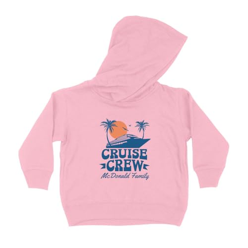 Cruise Crew McDonald Family Kids Hoodie Sweatshirt Toddler 2T Light Pink