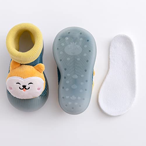 Toddler Robe And Slippers Boys Sole Baby Slipper Kids Patchwork Rubber Girls Warm Boys Slide Sandals Big Kid4