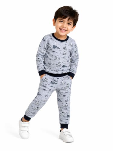 Image of TuddyBuddy Boys & Girls Half Sleeves T-shirt & Lounge Pant Nightwear Set - 100% Cotton Jersey