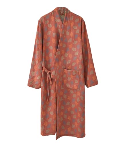 Peignoir style kimono double gaze de coton pour vos moments de détente absolu