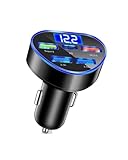 Cargador de coche de 5 puertos y 150 W PD QC3.0 USB C de carga rápida, adaptador tipo C para IPhonees