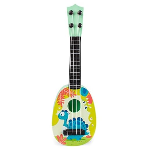 Guitarra Infantil, Miniguitarra Redonda, Violín, Juguete Musical Infantil, Guitarra de Cuerda Ajustable, Ukelele