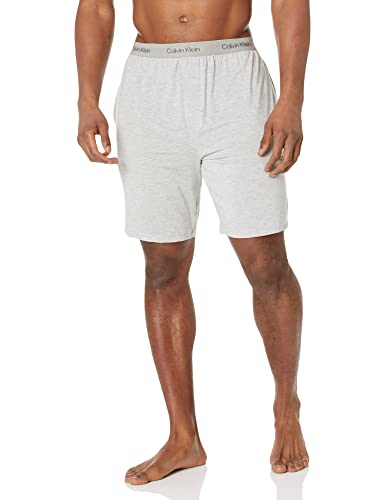 Calvin Klein Men's Ultra Soft Modern Lounge Sleep Short Grey Heather