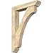 Ekena Millwork BKT0604X30X42LEC06RDF Legacy Slat Rough Sawn Bracket w/Offset Brace, Douglas Fir