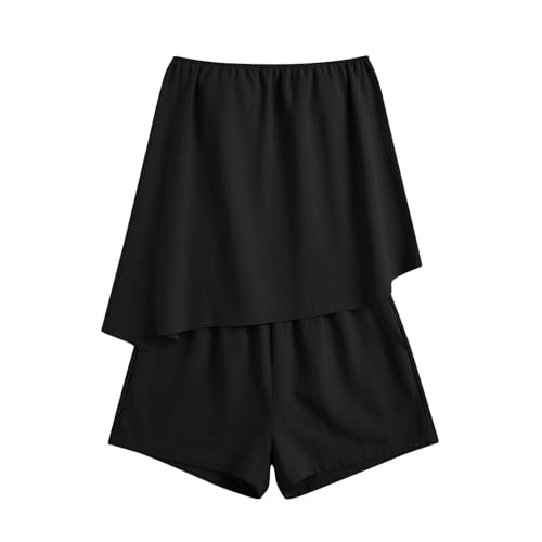 Short polyvalent fluide style décontracté et haut asymétrique moderne - 2
