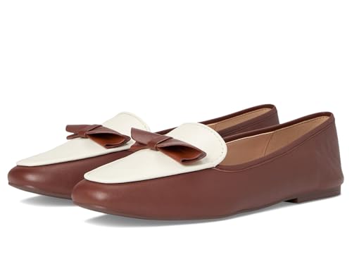 Cole Haan Women's Payson Soft Bow Loafers, Dark Cuoio/Ivory Leather, 10.5-B US by Cole Haan - Used condition - US$78.13