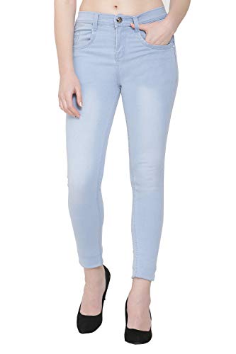 Image of Nifty Women's Denim Stretchable Slim Fit Color Jeans