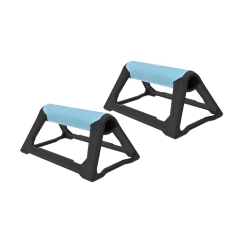 Menolana 2Pcs Push up Stands Chest Muscle Training Supports Comfort Convenient Lightweight Anti Slip Push up Handles Bar for Exercise, Blue