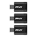 64GB PNY Elite-X Fit Type-C USB 3.2 Flash Drive – Up to 200MB/s Read, Advanced Performance, Convenient Portable Data Storage, Ultra Compact Fit Design, Type-C Connector, 3-Pack