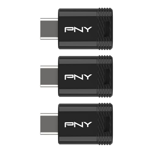 Image of 64GB PNY Elite-X Fit Type-C USB 3.2 Flash Drive - Up to 200MB /s Read, Advanced Performance, Convenient Portable Data Storage, Ultra Compact Fit Design, Type-C Connector, 3-Pack