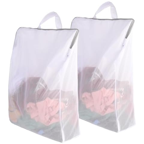 simarro 2Pcs Mesh Laundry Bags with Zips Cover