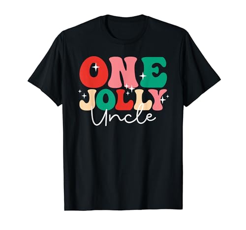Combinación navideña retro de One Jolly Uncle Camiseta