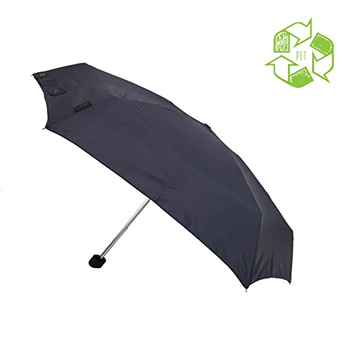 Smati Mini Compact Folding Umbrella - Pocket Size 18Cm, Windproof, 200G Ultra Light, Manual, Travel Umbrella, Men's Umbrella, Colour Navy Blue #TOP1