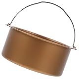 ELEOUTI Runder Kuchenbackform Airfryer Zubehör aus Hochwertigem Carbonstahl mit Antihaftbeschichtung Kratzfest und Lebensmittelecht Backform mit Praktischem Tragegriff für Zuhause und