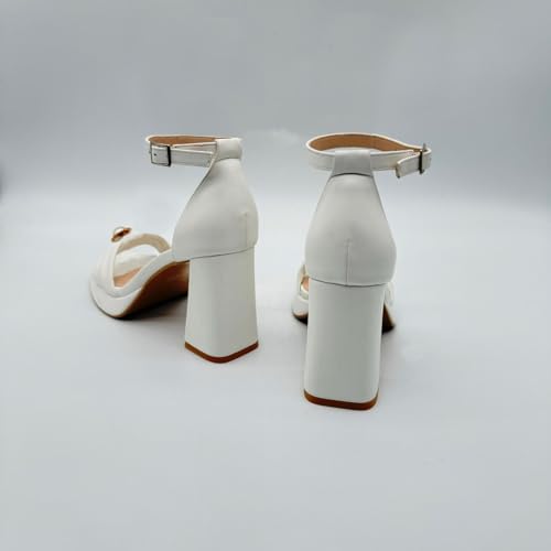 Comfortable White Women's High Heels Suitable For Matching With Formal Dress Shoes3