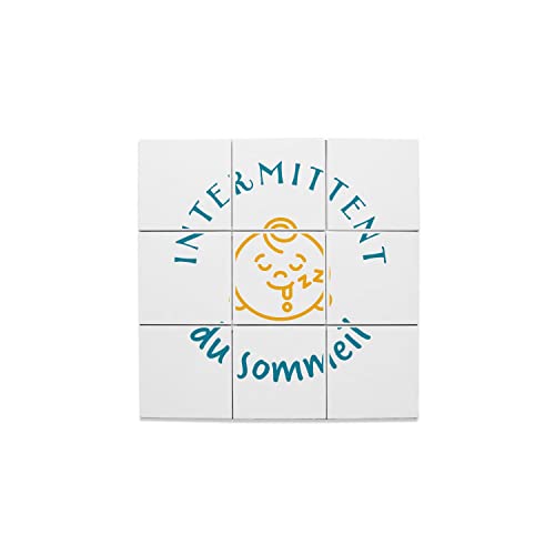 Carreaux céramique décoratif blague sommeil, cadeau de naissance idéal