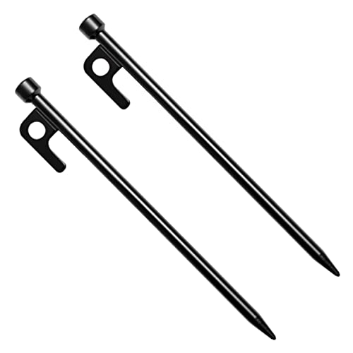 BESTonZON 2stücke Zeltbodennägel Aus Metall Für Camping Wiederverwendbar Stabil Für Zelte Planen Und Markisen Gras Und Harten Böden Einfach Einzuführen Und Sicher Zu Befestigen