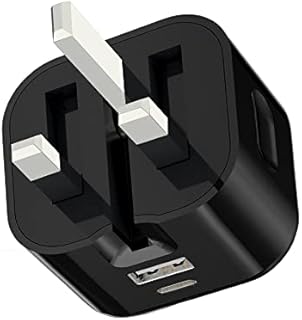 USB C Wall Charger, Mini 20W Dual Ports USB Type C PD Fast Charger, USB 18W QC 3.0 Charger Block With Foldable Plug For iPhone 14/14 Plus/14 Pro/14 Pro Max/13/13 Pro/13 Pro Max/13 Mini/SE 2022(BLACK)