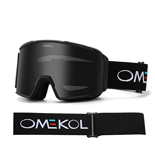 Omekol Double Layers Anti-Fog Ski Goggles Otg For Men Women Snow Snowboard Glasses Mask Snowmobile Outdoor Sport Eyewear (G1) #TOP1