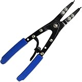 Spindle Snap Ring Pliers, External 38700 Plier Large Automotive Tool for Ford Super Duty Pickups 2007 and Newer Anti-slip Circlip Snap-ring Installation Removal Kit with Ratcheting Lock Mechanism