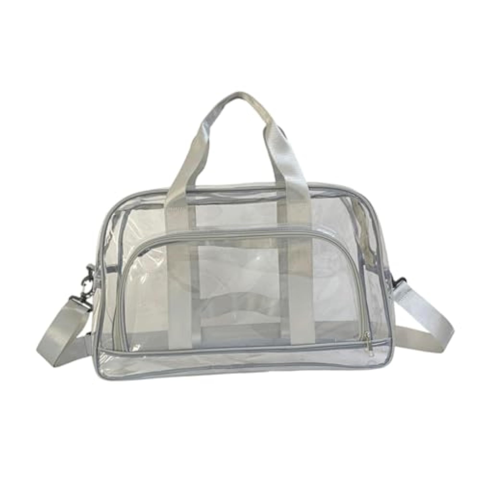 Clear Toiletry Bag Waterproof PVC Tote, Gray