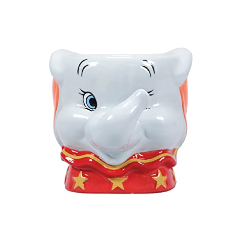 Taza Disney Dumbo - Taza desayuno 3D mini - Taza cerámica 110 ml - Taza te - Taza café - Licencia...