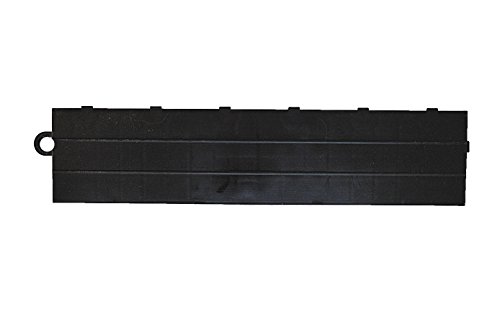 Speedway Garage Tile M789453B Garage Floor Male Ramp Edges without Loops, Black