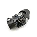 Ensun 3/4-36 Spline x 3/4 Round Black Single Steering Shaft Universal U Joint, Maximum Working Angle: 35° Degree, Total Length: 83mm (3-1/4
