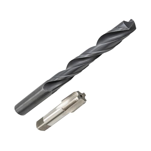 1/8-27 NPT Carbon Steel Pipe Tap & 21/64 HSS Drill Bit Set