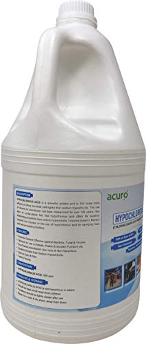 Acuro HYPOCHLOROUS Acid: DRDO recommended & EPA approved Eco friendly All-purpose disinfectant for Human Skin, Vehicles, Fruits & Vegetables & Drinking Water| Safe for Skin (pack of 2x5ltr, 10 ltr)