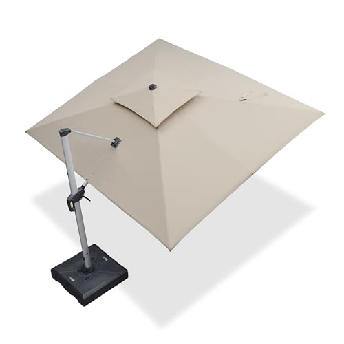 PURPLE LEAF 9' X 11' Patio Umbrella Outdoor Rectangle Umbrella