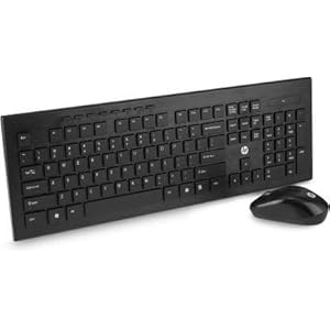 (Renewed) HP Multimedia Slim Wireless Keyboard & Mouse Combo (4SC12PA)