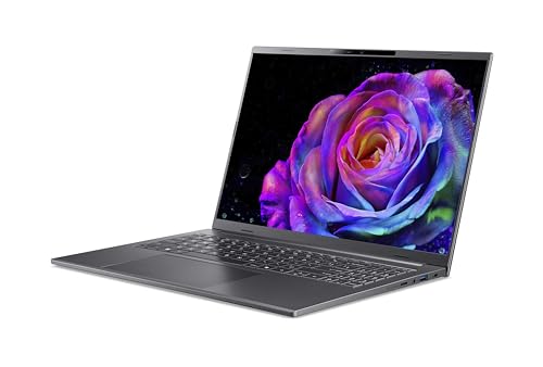 acer Aspire 16 AI OLED (A16-52M-92UY) AI Laptop, Copilot+ PC, 16 WUXGA OLED Display, Intel Core Ultra 9 288V, 32 GB RAM, 1 TB GB SSD, Intel Arc Grafik 140V, Windows 11, QWERTZ Tastatur, grau
