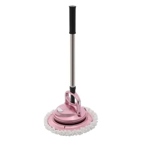 Spin Floor Mop Polisher with 90°Adjustable Steel Handle, Electric Tile Waxer Washer with LED Headlight, Scrubber Cleaning Machine 2 Scrub Pads for Hardwood, Tile Floors