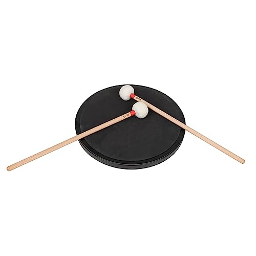 Par de baquetas profesionales para percusión con mango de madera y cabeza de fieltro miniatura 7