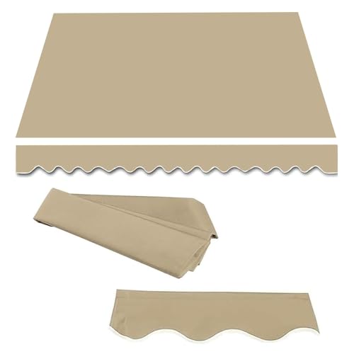 Toile pour auvent imperméable tissu polyester durable beige sable