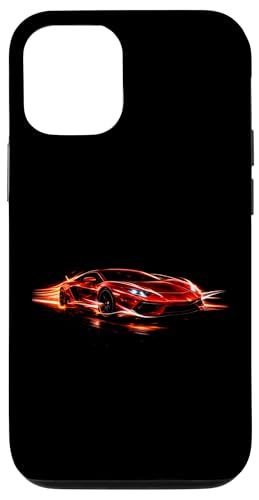 Red Fire �X�[�p�[�J�[ �X�s�[�h���[�V���O�h���t�g�f�U�C�� �X�}�z�P�[�X iPhone 12/12 Pro �p