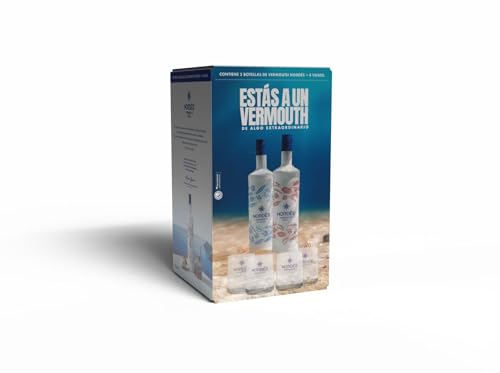 Vermut Nordés 1L Rojo y Blanco + 4 Vasos