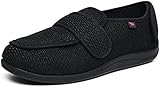 Diabetiker-Hausschuhe Für Männer, Arthritis, Ödeme, Verstellbarer Verschluss, Memory-Schaum, Schuhe Für Ältere Menschen, Geschwollene Füße, Wanderschuhe,C,34EU,Gigh End4